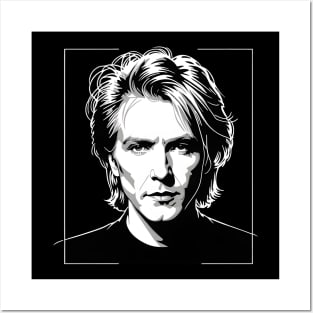 David Sylvian - Black and White Posters and Art